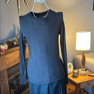 Enza Costa Dark Brown Knit Cashmere Sweater 
Sz M